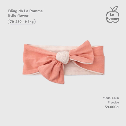 LP - Băng đô La Pomme little flower - Hồng - FS - SS25.T7A