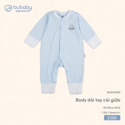 BU - Body dài tay cài giữa - Blue 8442 - SS25.T7C