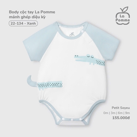 LP - Body cộc tay La Pomme mảnh ghép diệu kỳ - Xanh - SS25.T9B - Xanh - 6-9M
