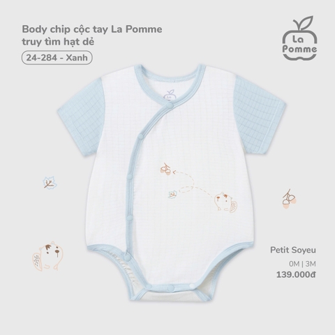 LP - Body chip cộc tay La Pomme truy tìm hạt dẻ - Xanh - SS25.T9B