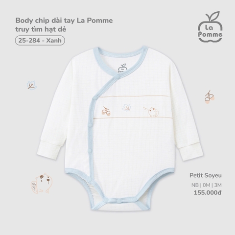 LP - Body chip dài tay La Pomme truy tìm hạt dẻ - Xanh - SS25.T9B