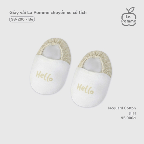 LP - Giày vải La Pomme chuyến xe cổ tích - Be - S - SS25.T9B