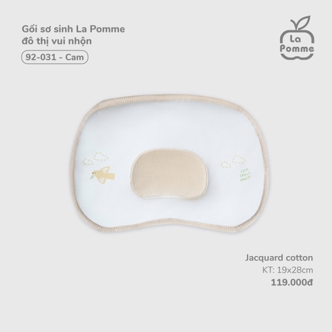 LP - Gối sơ sinh La Pomme đô thị vui nhộn - Cam - SS25.T10B