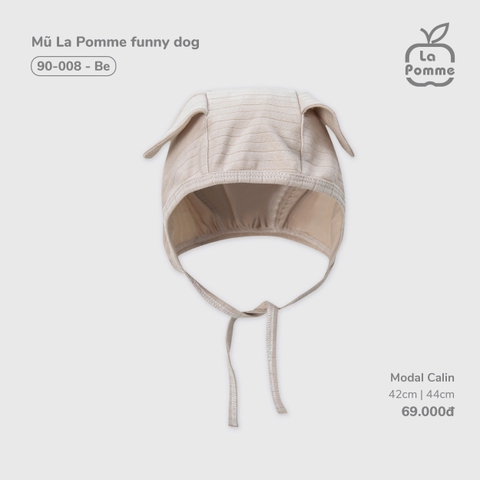 LP - Mũ La Pomme funny dog - Be - SS25.T10B
