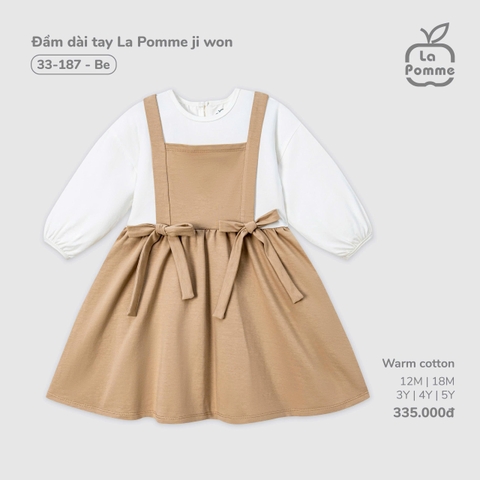 LP - Đầm dài tay La Pomme ji won - Be - SS25.T10B