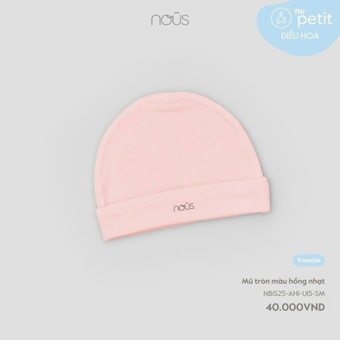 NOUS - Mũ tròn màu hồng nhạt - FS - SS25.T10C