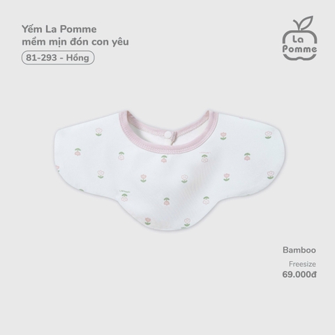 LP - Yếm La Pomme mềm mịn đón con yêu - Hồng - SS25.T11B