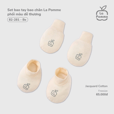 LP - Set bao tay bao chân La Pomme gấu nhỏ dễ thương - Be - FS - SS26.T1A
