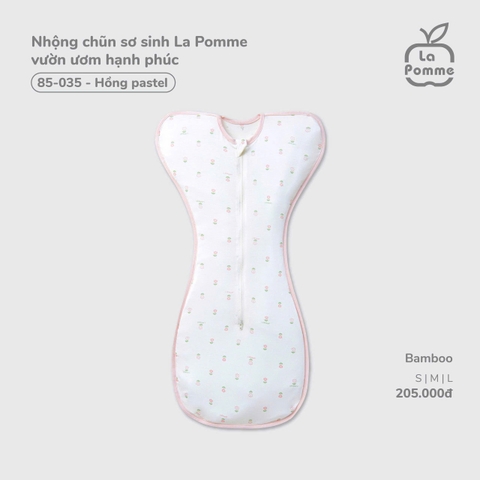 LP - Nhộng chũn sơ sinh La Pomme vườn ươm hạnh phúc - Hồng Pastel - L - SS26.T1A