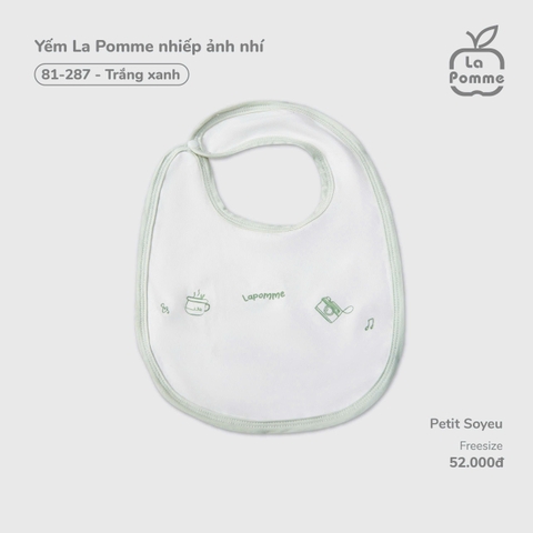 LP - Yếm La Pomme nhiếp ảnh nhí - Trắng xanh - FS - SS26.T2C