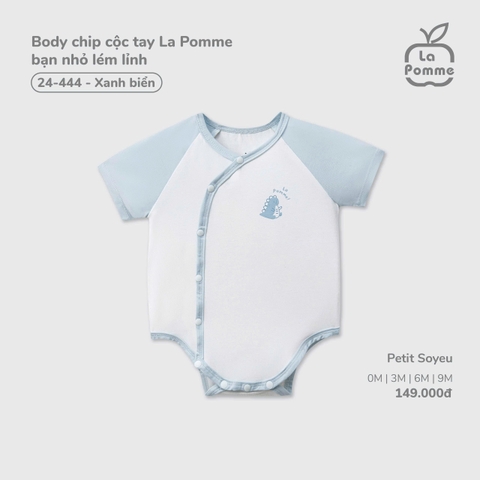 LP - Body chip cộc tay La Pomme bạn nhỏ lém lỉnh - Xanh biển - 0-3M - SS26.T2C