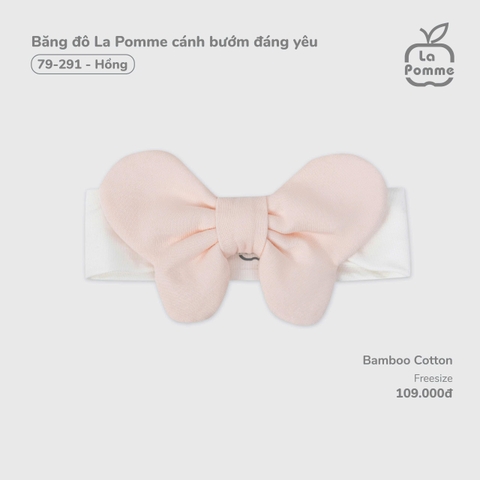 LP - Băng đô La Pomme cánh bướm đáng yêu - Hồng - FS - SS26.GM - Hồng - FS