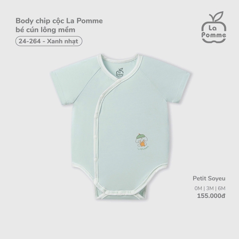 LP - Body chip cộc La Pomme bé cún lông mềm - Xanh nhạt - 6-9M - SS26.T3B