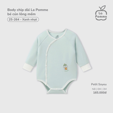 LP - Body chip dài La Pomme bé cún lông mềm - Xanh nhạt - Newborn - SS26.T3B