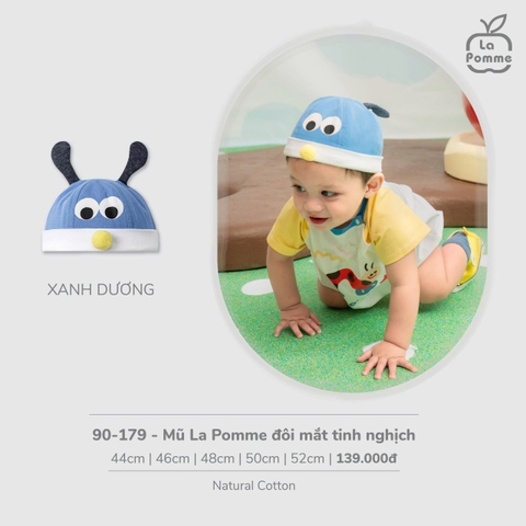 LP - Mũ La Pomme đôi mắt tinh nghịch - Xanh dương - 44cm - SS26.T3B