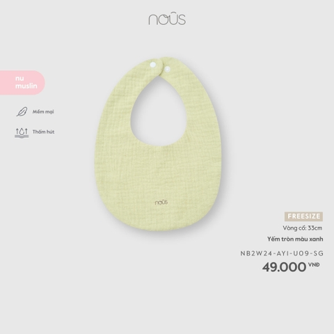 NOUS - Yếm tròn màu xanh - FS - SS26.T4A