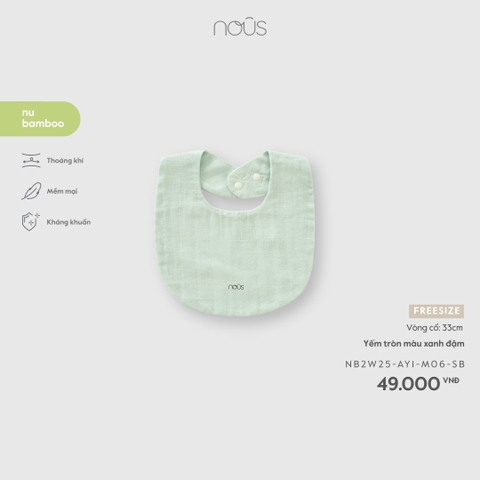 NOUS - Yếm tròn màu xanh đậm - FS - SS26.T4A