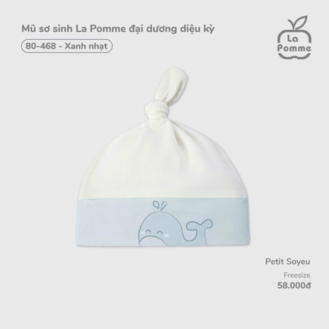 LP - Mũ sơ sinh La Pomme đại dương diệu kỳ - Xanh nhạt - FS - SS26.T4D
