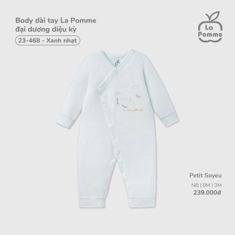 LP - Body dài tay La Pomme đại dương diệu kỳ - Xanh nhạt - 0-3M - SS26.T4D