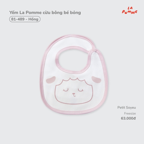 LP - Yếm La Pomme cừu bông bé bỏng - Hồng - FS - SS26.T7A