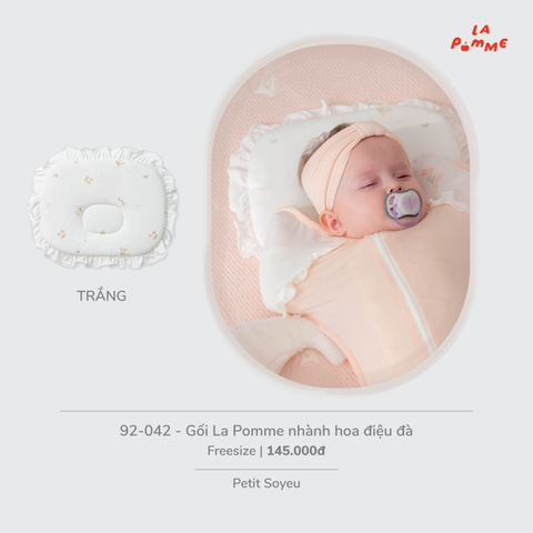LP - Gối La Pomme nhành hoa điệu đà - Trắng - FS - SS26.T7A