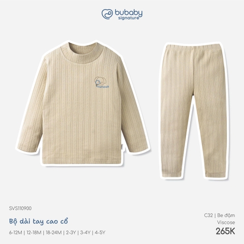 BU - Bộ dài tay cao cổ - SVS110900 - be đậm - 12-18M - SS26.T8C