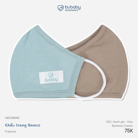 BU - Khẩu trang Bamco - ABC030000 - Xanh ghi+nâu - Free size - SS26.T8C