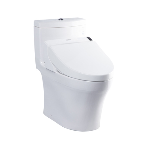 Bồn cầu một khối MS889DW6 kèm nắp rửa điện tử Washlet