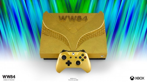 Microsoft ra mắt máy Xbox One X phiên bản Wonder Woman 1984 vàng lá 24 carat