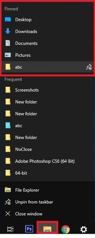 Truy cập nhanh thư mục bằng cách dán vào menu chuột phải của File Explorer.