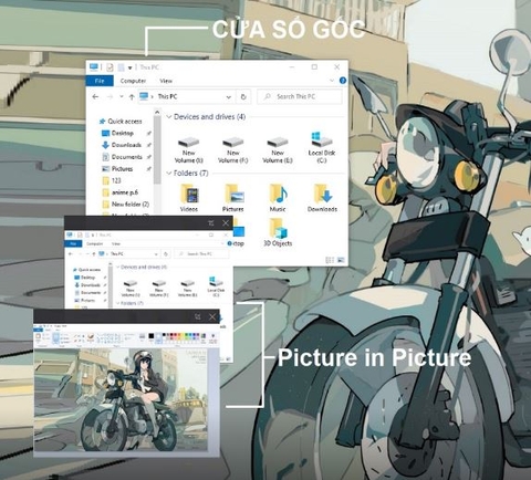 Bật tính năng Picture in Picture cho tất cả cửa sổ ứng dụng trên Windows 10.