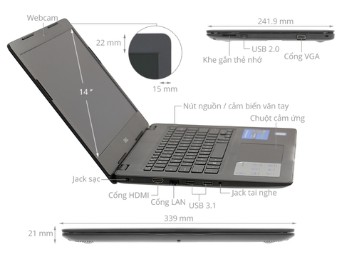 [REVIEW - DELL VOSTRO 3480] - Laptop dành cho HS-SV & NV văn phòng.