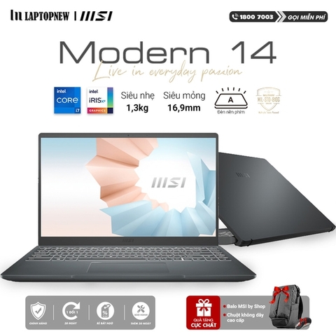 Đánh giá tổng quan Laptop MSI Modern 14 B11MOU 847VN : Lựa chọn tuyệt vời dành cho người dùng yêu thích sự hoàn hảo.