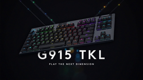 Logitech ra mắt bàn phím cơ G915 TKL với Lightspeed Wireless RGB và switch low profile