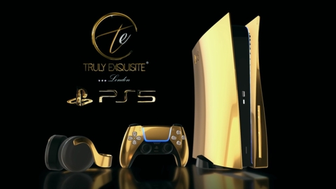 Máy PlayStation 5 vàng 24K có giá 