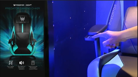 Đây là chiếc ghế gaming 22 triệu đồng có khả năng mát-xa và phát nhạc đến từ Acer