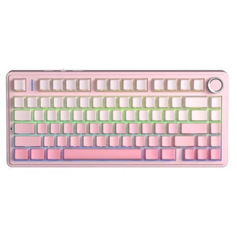 Keyboard Aula F75 (2049) - LED RGB và 3 Mode (Hồng gradient/ Dream Sakura switch)