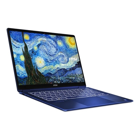 Laptop MSI Prestige 14 Flip AI+ Vincent Van Gogh Edition The Starry Night | CPU Ultra X9-378H | RAM 32GB LPDDR5X | SSD 1TB PCIe | VGA Onboard | 14.0 WUXGA OLED, 120% sRGB, Touch cảm ứng | Win11. Part: 259VN