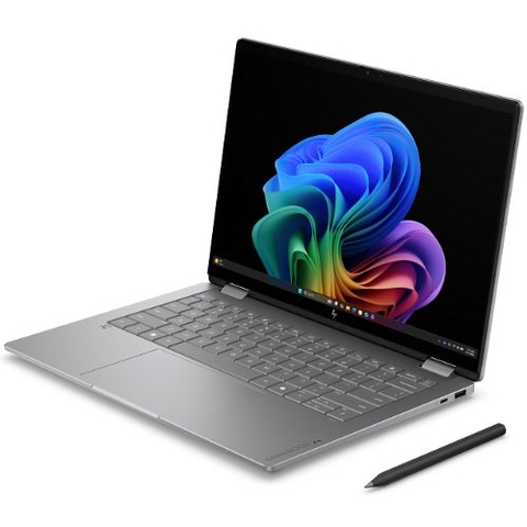 Laptop Hp Omnibook X Flip 14 | CPU Ultra 7-355 | RAM 16GB LPDDR5x | SSD 1TB PCIe | VGA Onboard | 14.0 WUXGA Oled, Touch cảm ứng, xoay 360 độ, 100% DCI-P3 | Win11 | Part: U71610T