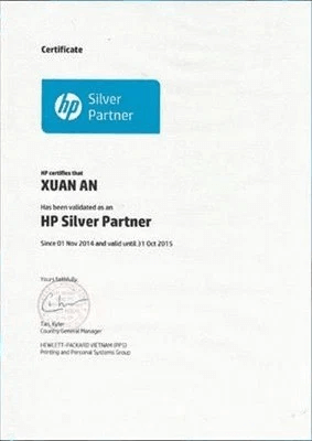 Chứng nhận đại lý uỷ quyền laptopnew của Hp Việt Nam