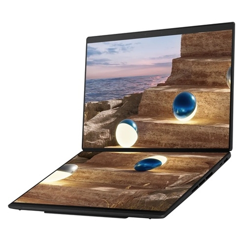 Laptop Asus Zenbook DUO | CPU Ultra X7-358H | RAM 32GB LPDDR5x | SSD 512GB PCIe | VGA Onboard | 14.0 QHD 3K OLED, 100% DCI-P3 & 144 Hz, Touch cảm ứng | Win11 + Office. Part: UX8407AA SN439WS