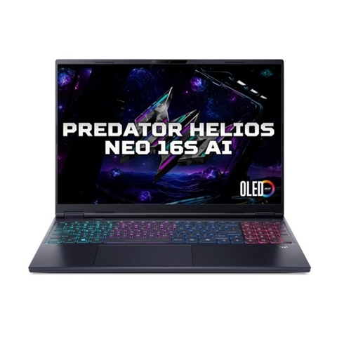Laptop Acer Predator Neo 16s U91610G57 | CPU Ultra 9-275HX | RAM 16GB DDR5 | SSD 1TB PCIe | VGA RTX 5070 8GB | 16.0 QHD 2K5 OLED, 100% DCI-P3, 240Hz | Win11