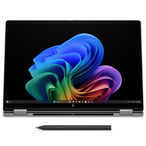 Laptop Hp Omnibook X Flip 14 | CPU Ultra 7-355 | RAM 16GB LPDDR5x | SSD 1TB PCIe | VGA Onboard | 14.0 WUXGA Oled, Touch cảm ứng, xoay 360 độ, 100% DCI-P3 | Win11 | Part: U71610T
