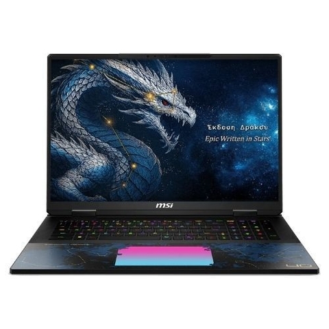 Laptop MSI Titan 18 HX Dragon Edition Draco Epic  | CPU Ultra 9-290HX Plus | RAM 96GB DDR5 | SSD 4TB PCIe | VGA RTX 5090 24GB | 18.0 UHD+ 4K MiniLED IPS, 100% DCI-P3 & 240Hz | Win11. Part: A2WJ 1245VN