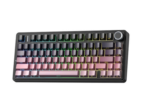Keyboard Aula F75 Pro 3 Mode - Đen Hồng