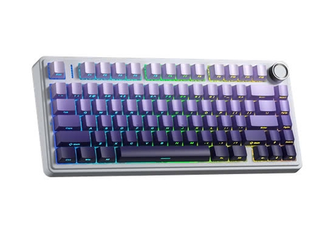 Keyboard Aula F75 Pro 3 Mode - Tím Đen