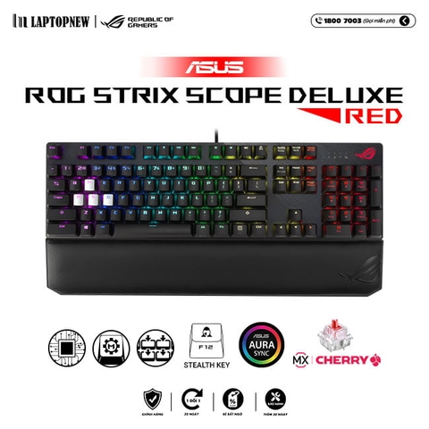 Keyboard Asus ROG Strix Scope Deluxe Red - ASUS