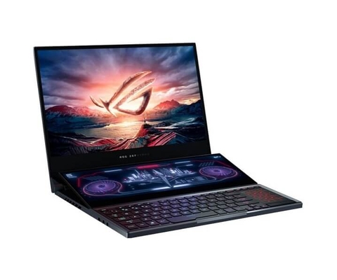 Laptop Asus ROG Zephyrus Duo 15 GX551QR HB066T cổng kết nối bên trái