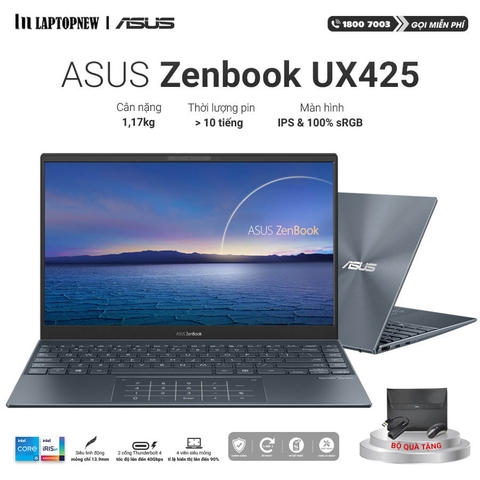 Laptop Asus Zenbook UX425EA KI429T khuyến mãi quà tặng