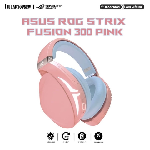 Laptopnew - Hearset Gaming Asus ROG Strix Fusion 300 Pink chính hãng